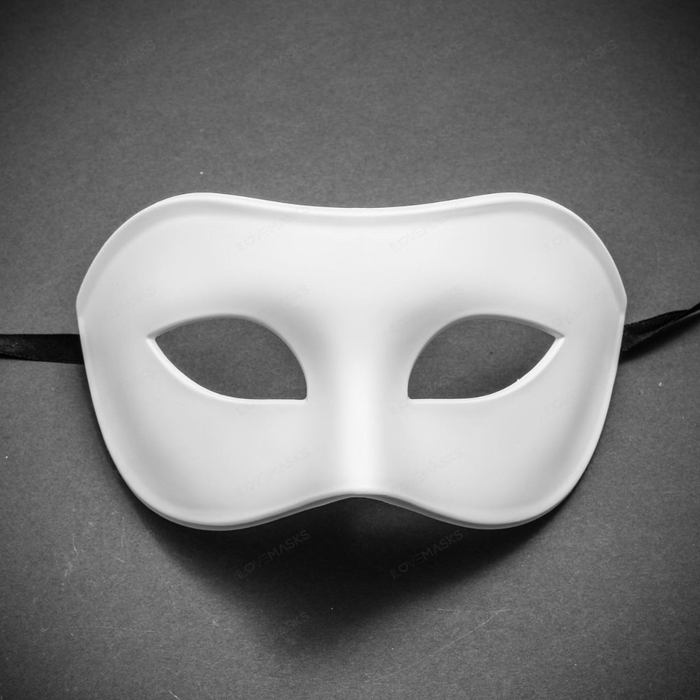 Venetian Half Face Eye Mask Masquerade - White